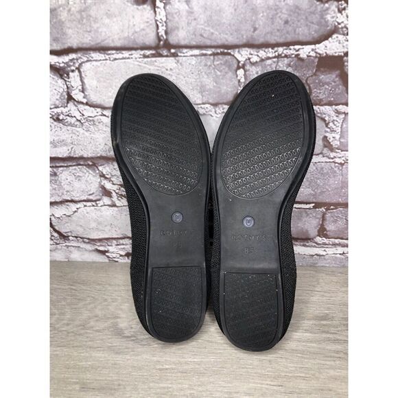 Rothys The Flat Black Knit Fabric Round Toe Ballet Flats Women’s Sz 8.5M US/39EU - Picture 15 of 16